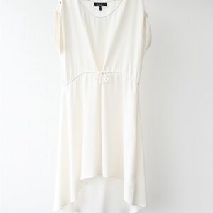 Robert Rodriguez Ivory silk high low dress
